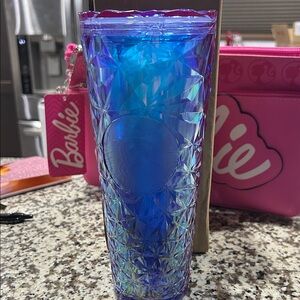 Starbucks Blue and Purple Geometric Tumbler